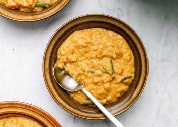 Creamy Curried Lentil Tomato and Coconut Soup