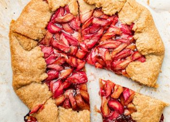 Easy Rhubarb Galette with Cardamom