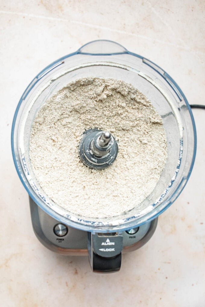 flour in food processor