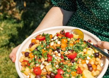 25 Minute Mediterranean-style Baby Potato Salad