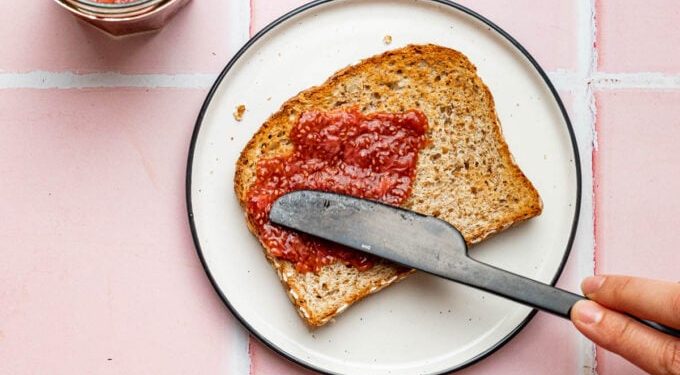 Quick Strawberry Balsamic Chia Jam