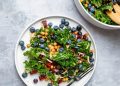 Fresh Blueberry and Kale Salad with Almonds