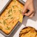 Vegan Baked Buffalo Chicken Dip with Artichokes